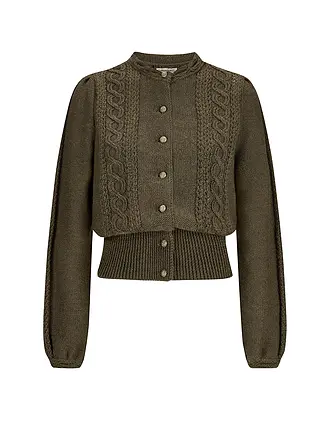 GOTTSEIDANK | Gilet traditionnel LEA | olive